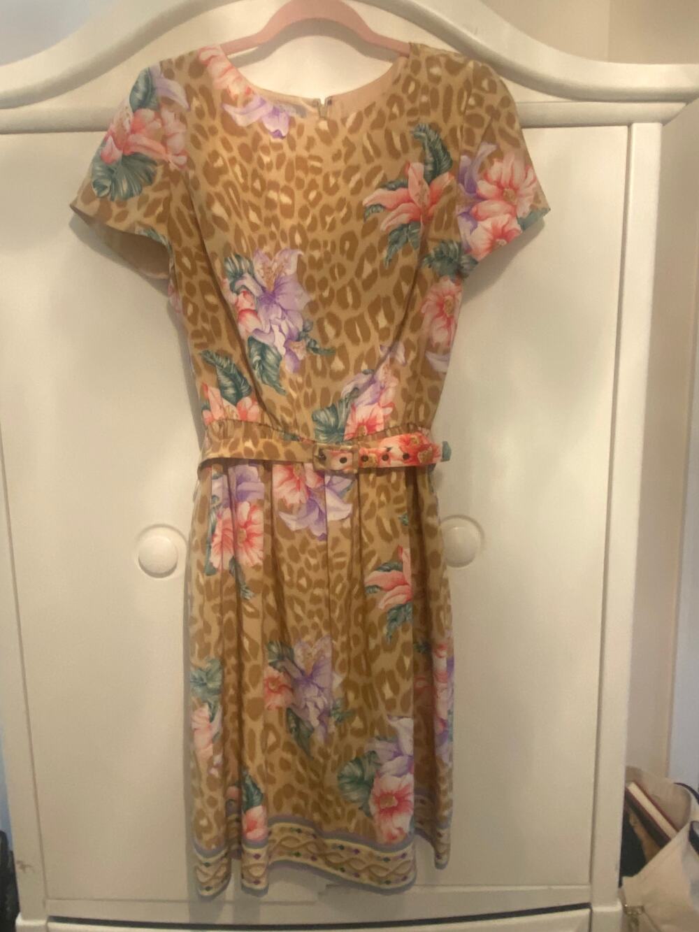 Vintage 90s Adrianna Papell Dress 100% Silk size 12